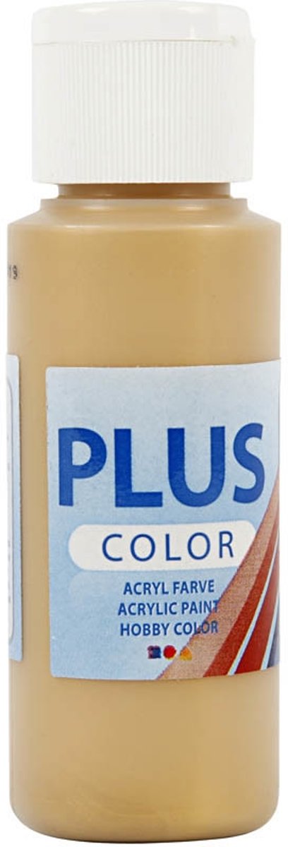 Plus Color acrylverf, gold, 60ml [HOB-39652]